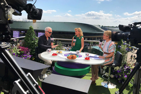 Up on the roof at Wimbledon