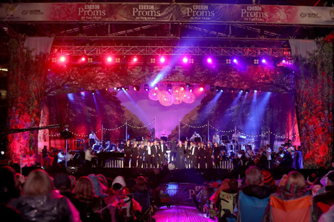 Philip Brines' design for Proms in the Park Belfast 2018 (© BBC)