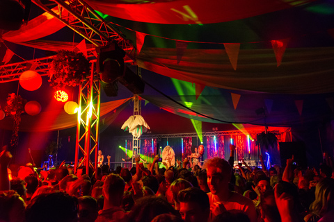 The Old Steine Gardens were transformed around two 1,000-capacity big tops for three days