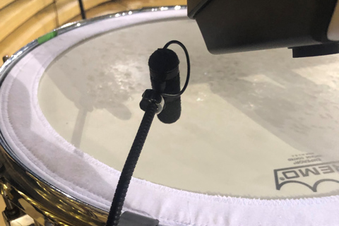 Madix depends on the company’s 4099 Instrument Microphone for the drum kit