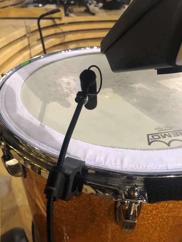 Madix depends on the company’s 4099 Instrument Microphone for the drum kit