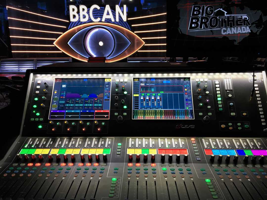 The full set-up featured a dLive S5000 surface