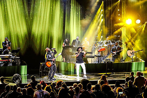 Veteran lighting designer Mark Carver illuminated the two-hour programme