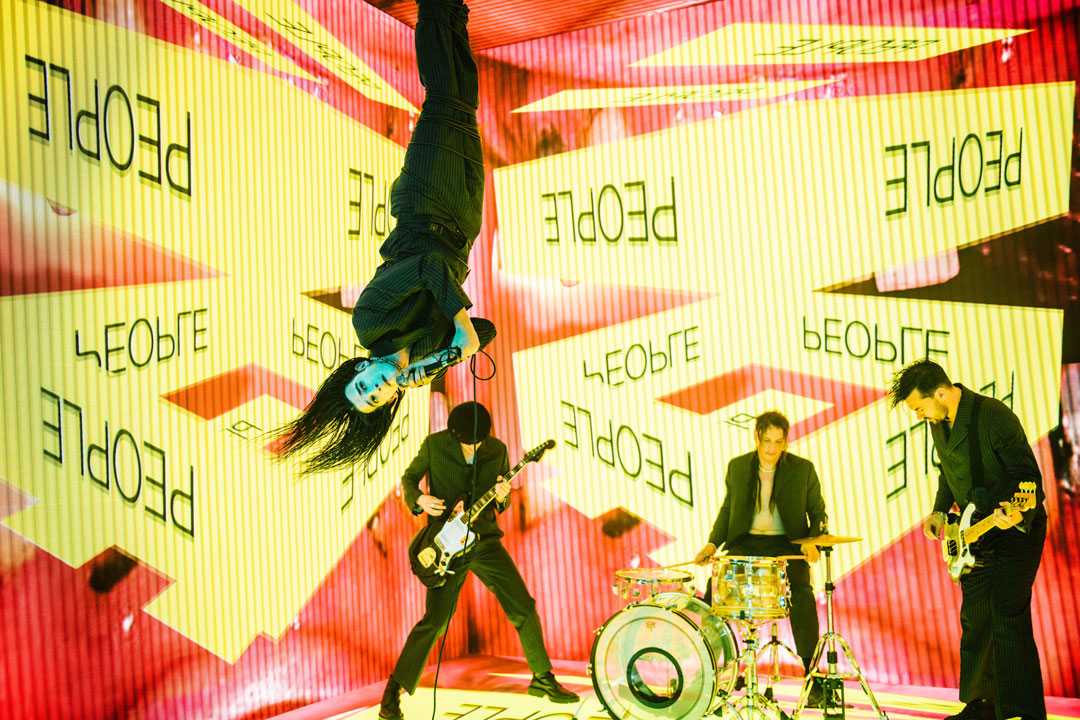 Bryte Design utilised Hippotizer Taiga media servers to drive the surround video setup for The 1975's single, People I Photo: Jordan Curtis Hughes