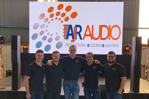 The AJR team: JD du Plessis, Jaene Schoeman, Altus van Rensburg, Anré Jacobs and Dewet Carelsen