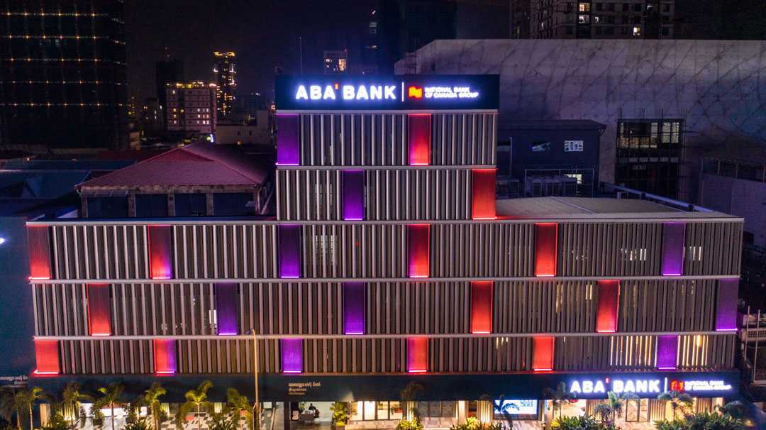 The installation enhances the architectural features of the building