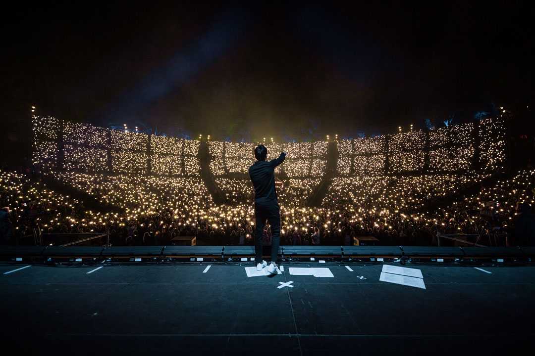 The live concert was staged Berlin’s Waldbühne amphitheatre