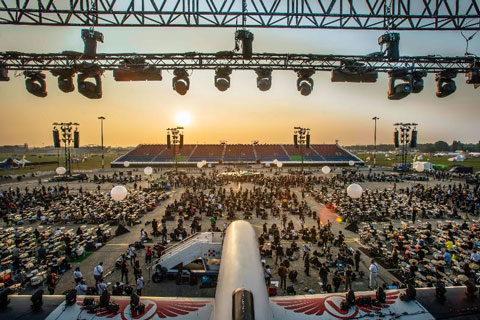 Rockin’ 1000 at the newly renovated Milano-Linate airport (photo: Marco Onofri)