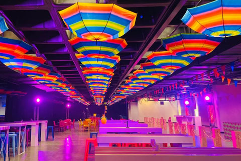 The set was designed to inspire ‘a sense of play and whimsy’