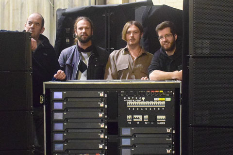 Entec’s new d&b KSL system with Phil Waters, Dan Scantlebury, Tom Pryce, and Peter Eltringham