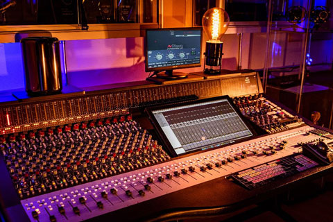 The space provides an environment for clients to listen to the entire AMS Neve product portfolio