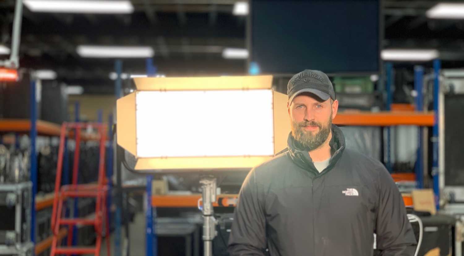 Fisher Hires’ Rob Baker with the Space Force onebytwo