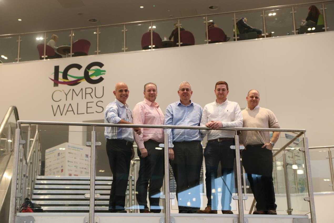 Stage Electrics’ Chris Brant, Dan Aldridge, Simon Cooper, Aaron Godsmark and Saul Eagles.