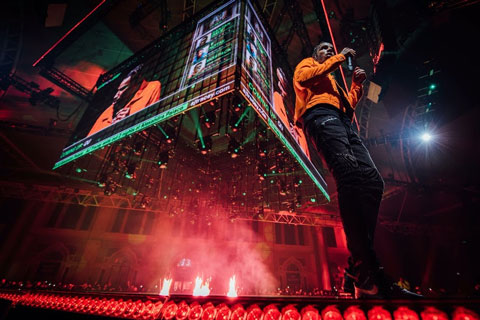 AJ Tracey played two shows at Alexandra Palace (@scottgarfitt)