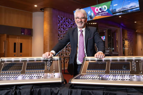 Technical production manager Pat Crowley specialises in audio (Harrison Photography & Media)