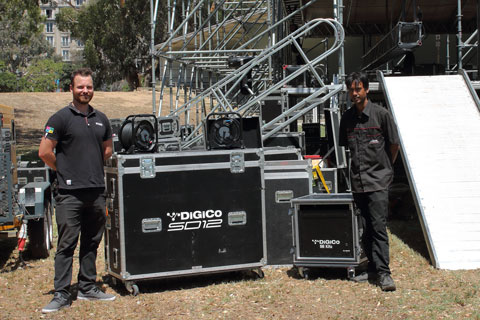 Bradley Bruchhausen delivers a new DiGiCo SD12 to Ultra Events