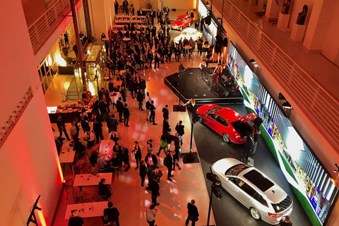 The new Skoda Octavia was at the Prague National Gallery’s Trade Fair Palace