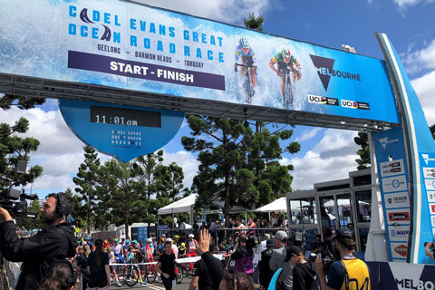 The Geelong start line