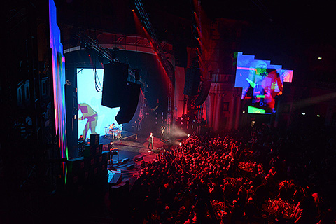 The 1975 played  a five-song closing set