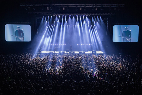 A large complement of Claypaky lighting fixtures helped illuminate the concert