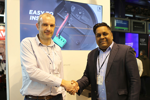 Mark Asselberghs, Audac’s International sales director, and Puneet Kumar Kain, national product manager at Sennheiser
