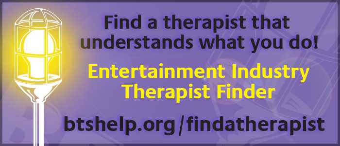 The Entertainment Industry Therapist Finder has been developed in response to an industry survey