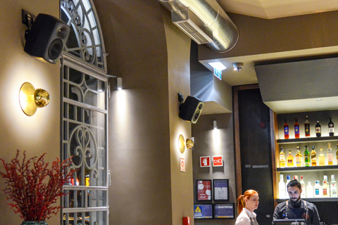 Garrett Audiovisuais designed and installed a zoned audio and control system across all areas