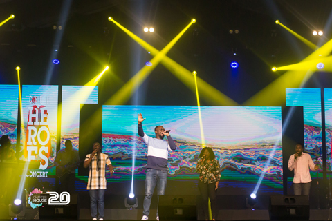 The concert was transmitted to audiences through television (TV3) and social media streaming (photo: Charterhouse Ghana)