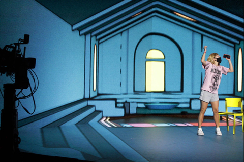 The visual content was created and rendered in real-time with Notch