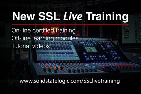 The programmes cover the SSL Live range of consoles