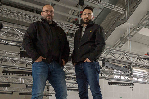 A17 Stage Systems’ engineering director Vitaly Kazakevich and director, Dmitry Alexandrovichof