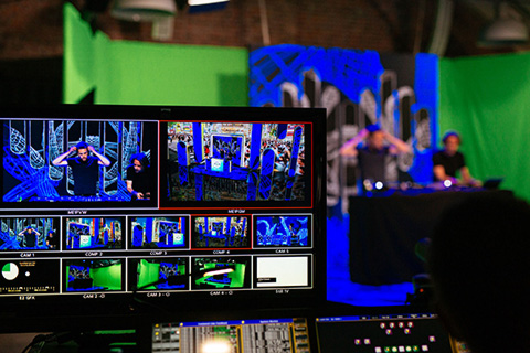 The studio space offers an innovative and creative approach for staging virtual events