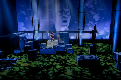 The visions of designer takis and lighting designer Jake Wiltshire have been brought to life