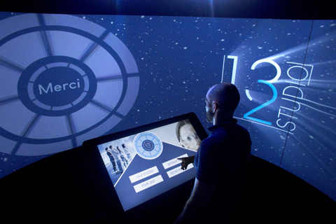 The Immersive Cylinder - a fully portable, temporary space that can host bespoke content