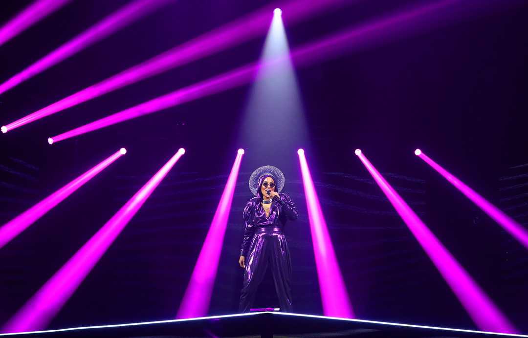 The Voice Ukraine was broadcast live from the Kiev studios of TV channel 1+1 (photo: Anton Shykunov)
