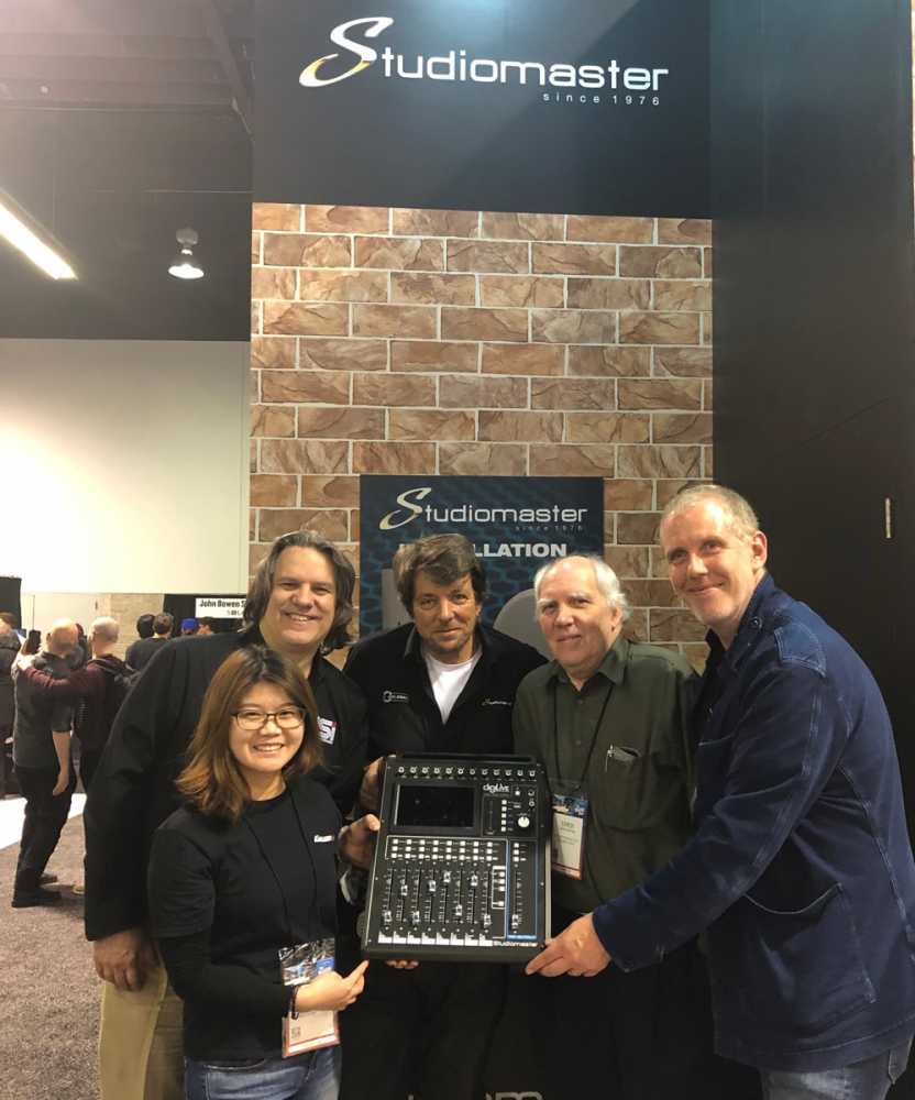 ISI’s John Krupa, Studiomaster’s Summer Xu, Mike Bufton, ISI’s Simon Nathan and Studiomaster’s Patrick Almond