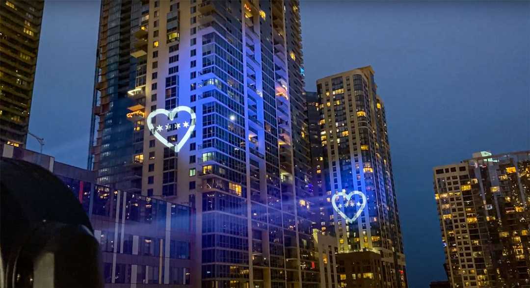 Lighting hearts across Chicago