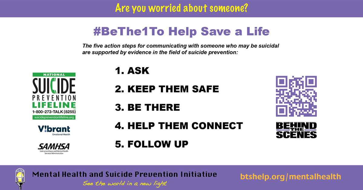 The #BeThe1To poster which lists the five steps that can be critical to saving a life
