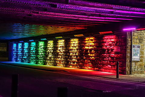 The coloured lighting effect needed to provide rich and bold hues and texturing (photo: Studiotech)