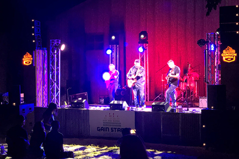 Production for the event was supplied by fledgling local company Gain Stage Productions