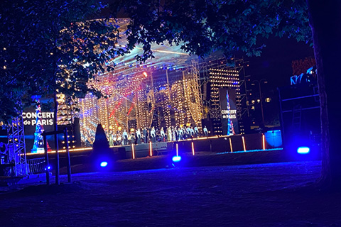 The event coincides with France’s National Day