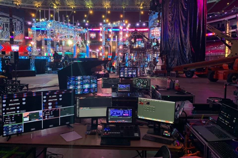 Season 12 of American Ninja Warrior was filmed at The Dome at America’s Centre in St. Louis