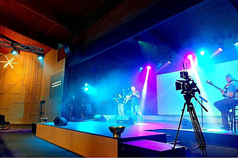 The Seattle Revival Centre features over 45 Chauvet Professional LED fixtures