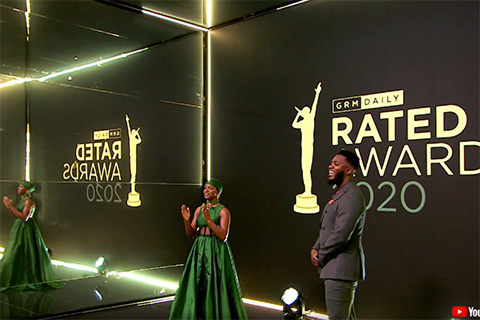 The presenters on stage