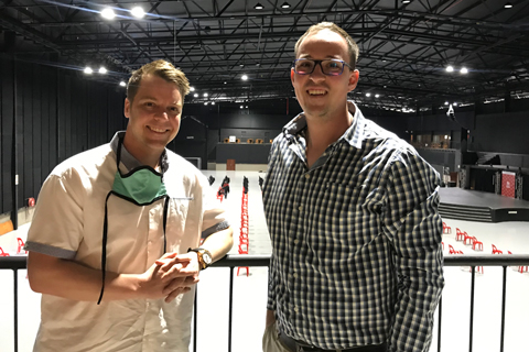 Eugene Pienaar from Heartfelt Arena and Altus Janse van Rensburg, owner of AJR Audio