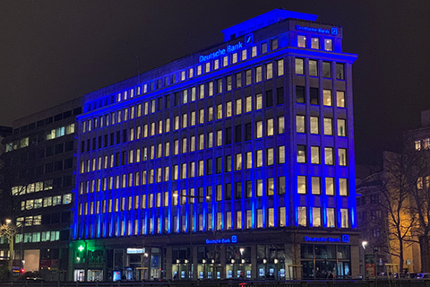 The lights are now permanently installed