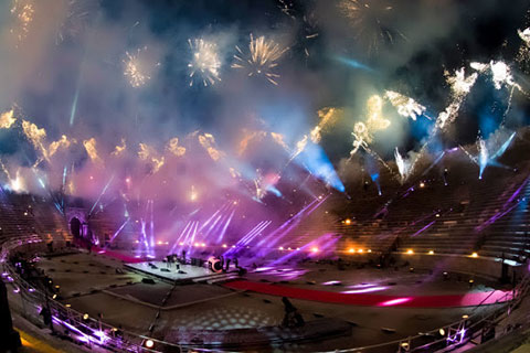 The Arena di Verona hosted the event