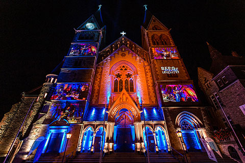 The finale at St. Peter’s church in Heppenheim was a favourite installation