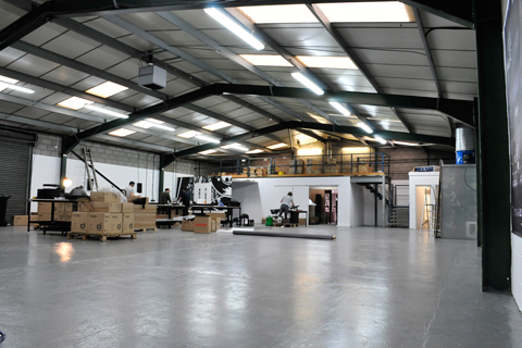 The new factory covers 6,000sq.ft and includes additional space for warehousing