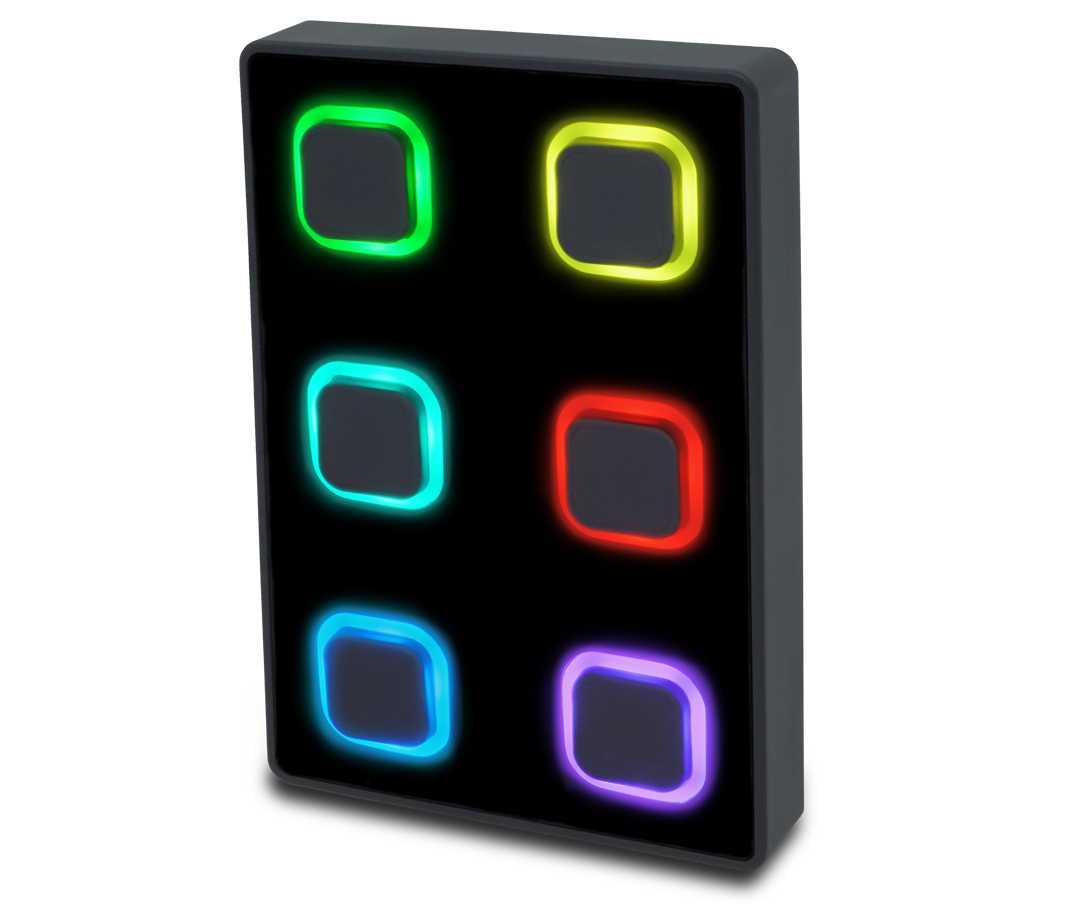 The B-Station2 is designed for triggering lighting scenes stored in a CueCore2 or LPU-2 controller
